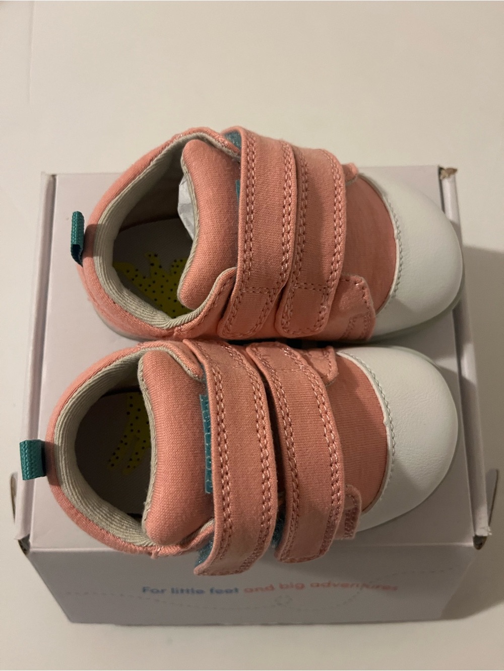 Kids Coral Hook-and-Loop Sneakers — Comfortable Everyday Shoes